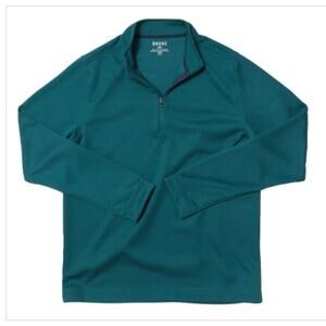 Rhone Mens Commuter 1/4 Zip Pullover Atlantic Deep Teal Green Size XXL